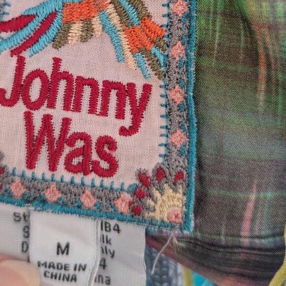 Johnny Was 100% Silk Anastasia Kimono Reversible M - Picture 7 of 16